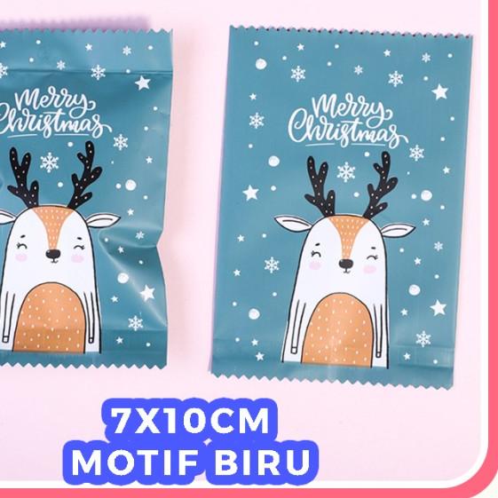 

Plastik Cookies Natal Alu-foil 7x10 cm Christmas Kue Kering Premium - Home