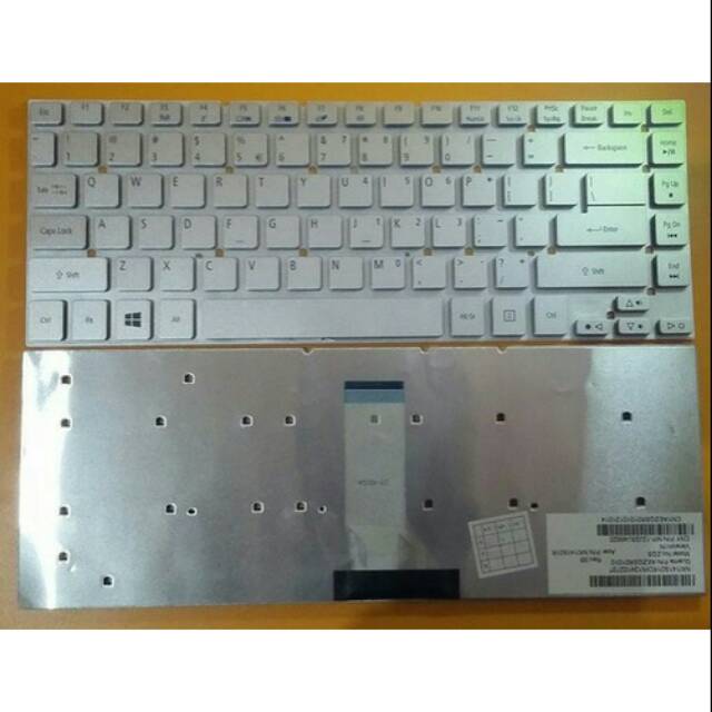 Keyboard ACER Aspire 3830T 4755 4755G 4820T 4830T  E1 410 422 470 472 E5-411 431 V3-431 471 Silver