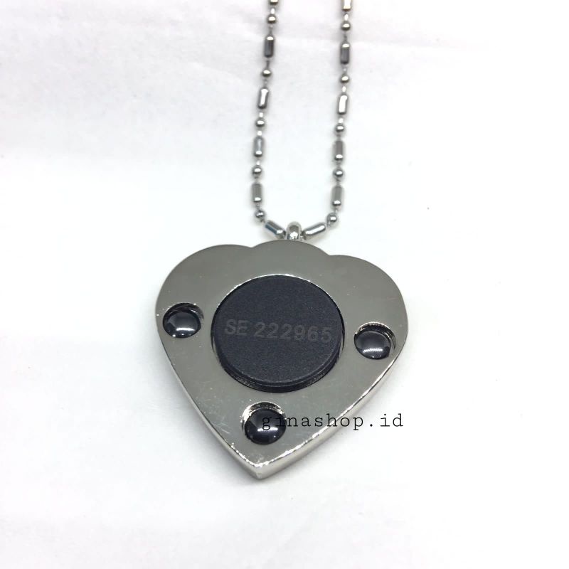 Kalung Kesehatan Terapi Asli - Quantum pendant asli - kalung kesehatan bio energi -Kalung Quantum Pendant Motif Love Permata Biru Love Biru