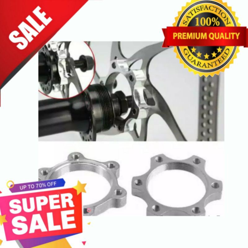 Adaptor sambungan piringan rem cakram rotor disc brake 44 mm hub ulir sepeda lipat anak terlaris