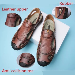  Sepatu  Sandal  Pria  Bahan Kulit Gaya Romawi Klasik untuk 