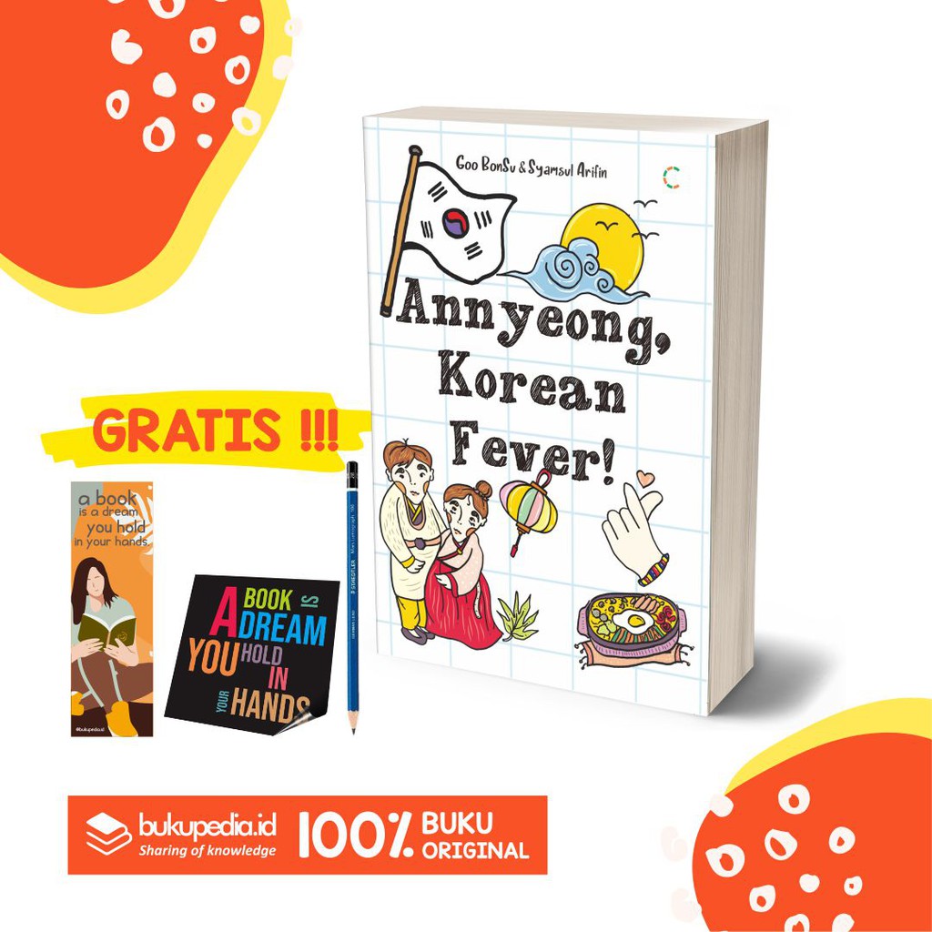 

BUKU ANNYEONG, KOREAN FEVER - C KLIK MEDIA - BONUS PENSIL 2B, BOOKMARK, STIKER