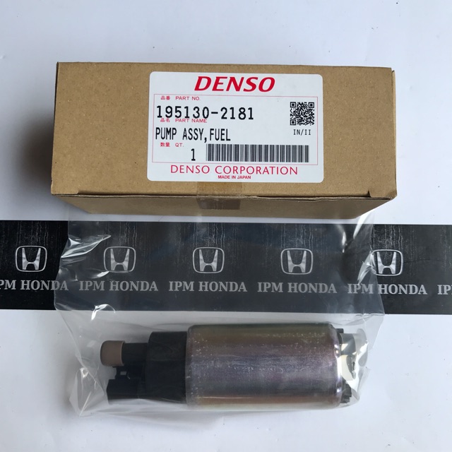 Denso 195130-2181 Pompa Motor bensin Fuel pump Rotak Honda Accord Cielo S84 S86 VTI VTIL CM5 CP2 1994-2012 Civic Genio Estillo Ferio Es VTIS Century FD FD1 FD2 FB FB2 Freed Odyssey RA6 RA8 RB1 RB3 City Z GD8 GM2 Jazz GD3 S RS GE8 GK5