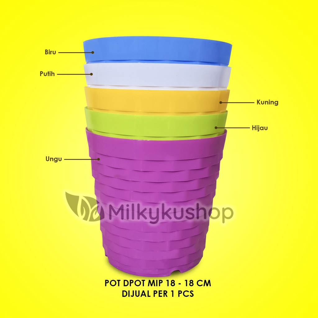 POT MIP 18 BATA - 18 CM - PAKET 1 PCS - POT BUNGA TANAMAN