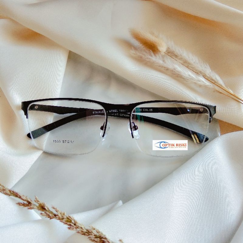 Frame kacamata minus 1533 (frame+lensa)
