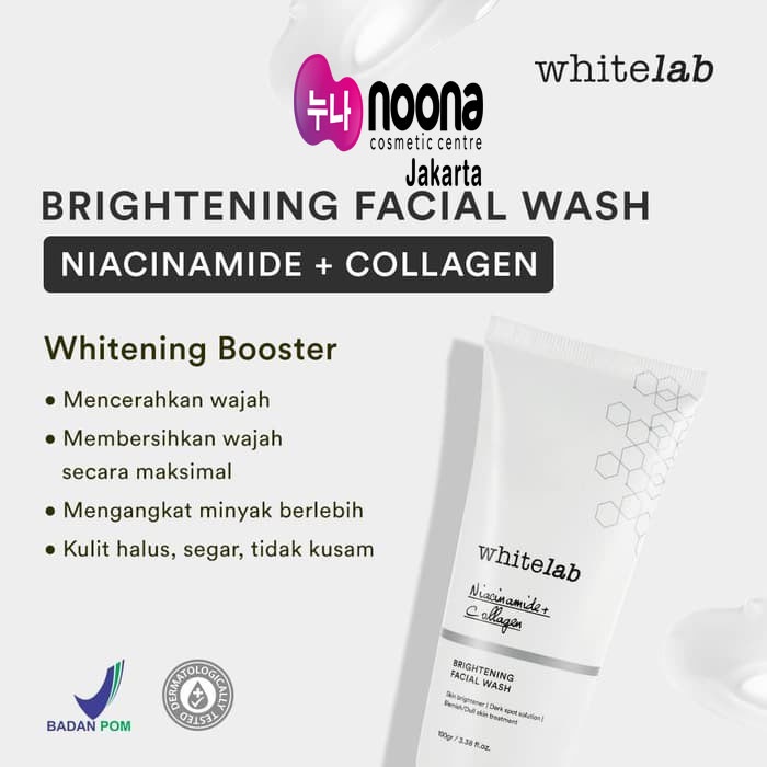 WHITELAB BRIGHTENING FACIAL WASH 100GR