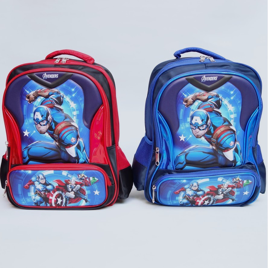 Tas Ransel Sekolah Anak 2603 Unicorn Lol Spiderman Kids Backpack - Skoola