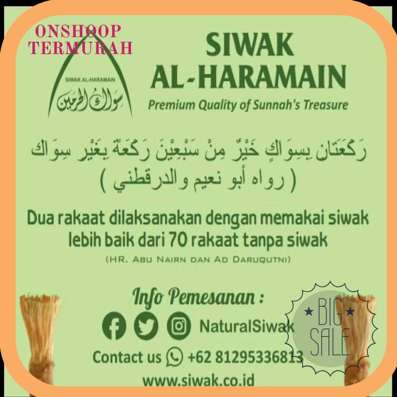 Termurah siwak alharamain siwak import arab saudi Terlaris
