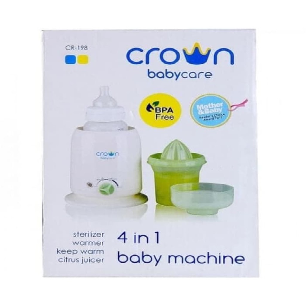 pemanas asi crown 4 in 1-penghangat asi-sterilizer and warmer crown