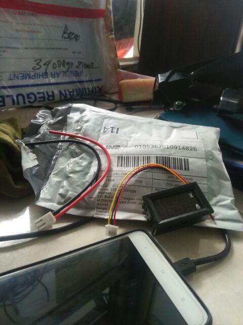 Dc 100v 50a Ganda Merah Dan Biru Led Ammeter Voltmeter Digital Amp Meter Gauge Tampilan