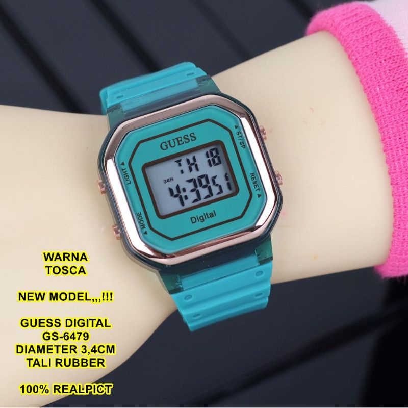 GUESS RUBBER DIGITAL GS-6479 JAM TANGAN WANITA