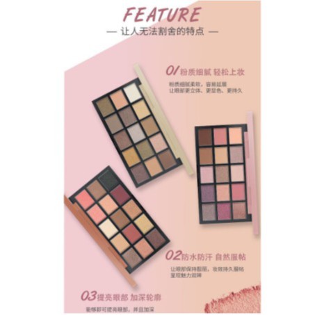 Lameila Eyeshadow Make Up Kit Palette 15 warna DJ 5025