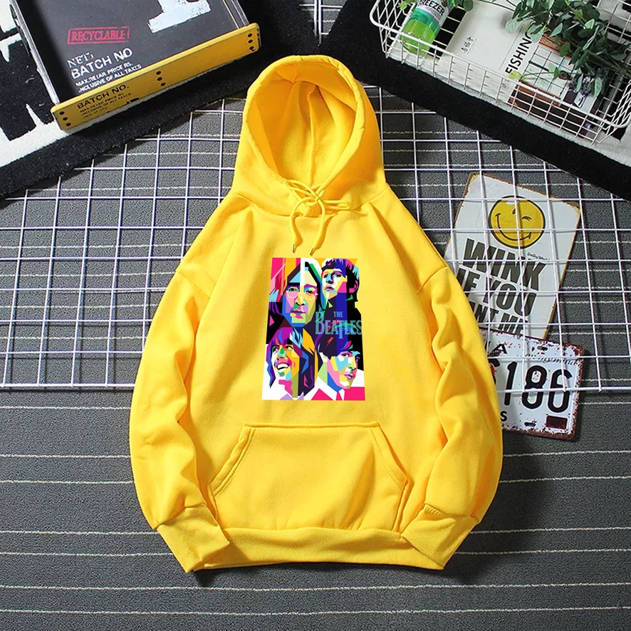 Sweater hoodie wanita THE BEATLES baju sweter cewek band murah