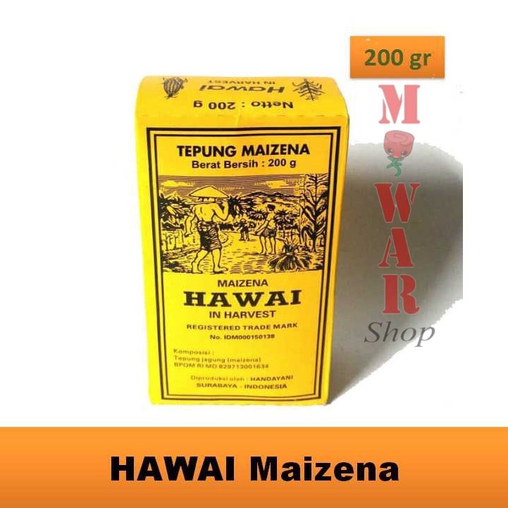 

(200 gr) HAWAI Tepung maizena Tepung Jagung Tepung Maizena Terkenal Terlaris Termurah