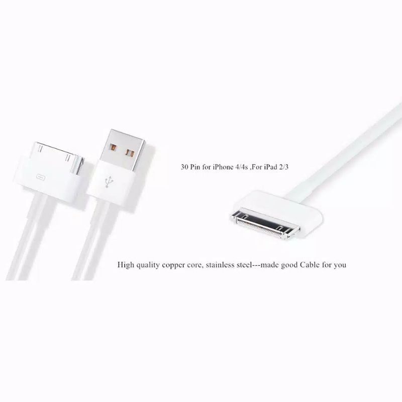 Kabel Data Lightning iPhone For iPhone 4 Non Pack White