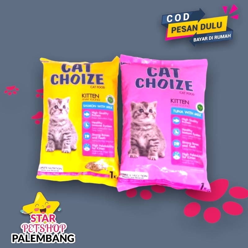 Makanan Kucing Cat Choize Kitten kemasan FreshPack 1kg