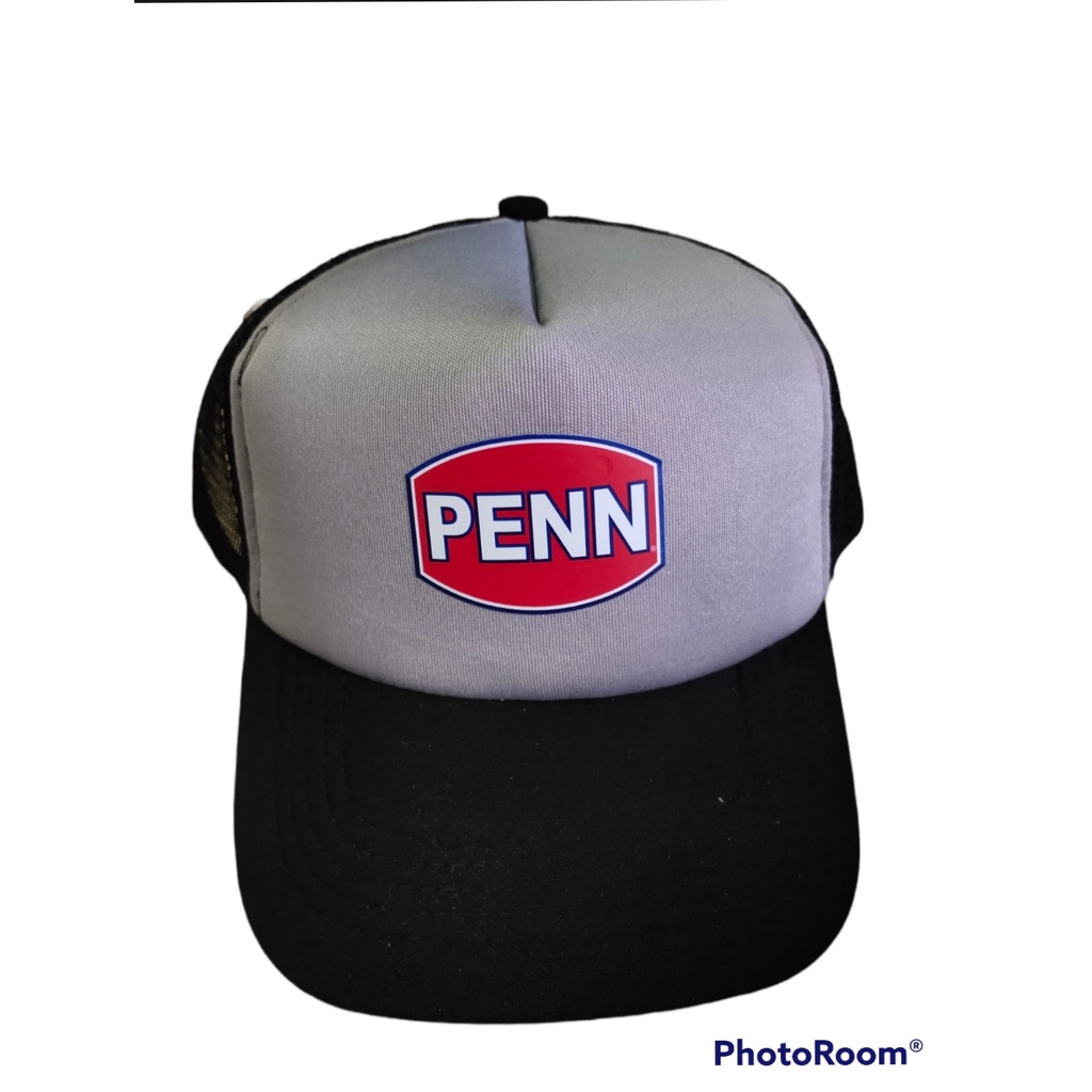 Topi Jaring Sablon Penn Topi Trucker Hat Dewasa Topi Mancing Penn Topi Outdoor Premium