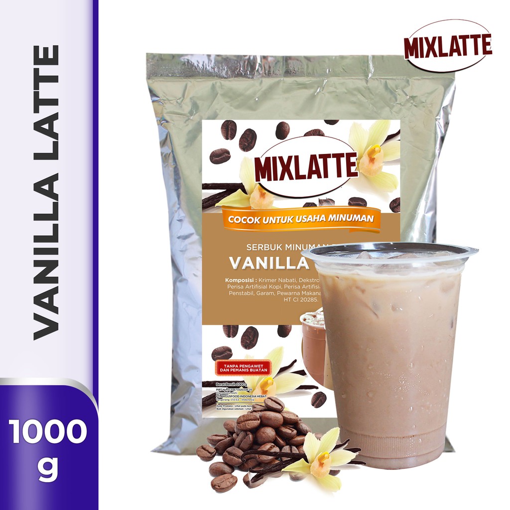 

Powder Drink Bubuk Minuman Rasa VANILLA LATTE MIXLATTE 1Kg
