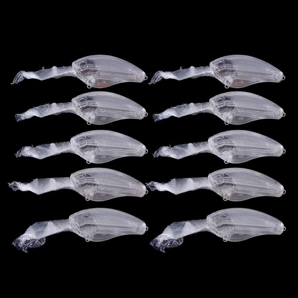 Hengjia 10Pcs / Set Umpan Pancing Crankbait 9cm / 10g Tanpa Cat