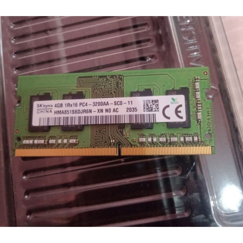 Sodimm ram memory laptop Skhynix 4gb ddr4 pc4 3200aa 3200mhz