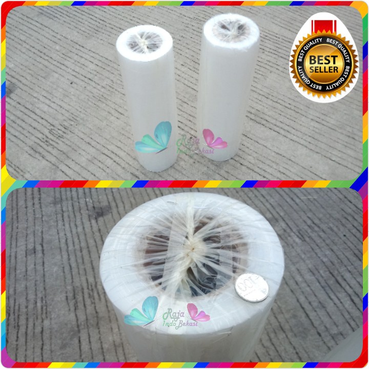 Plastik Wrapping 400 Meter 50 Cm 8 Micron Plastic Stretch Film Putih  400 M Stree - Bukan Sazanami