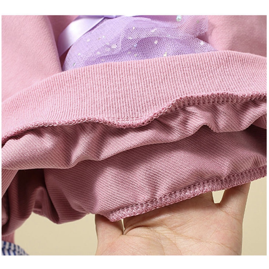 babyfit 3-8thn sweater lengan panjang anak perempuan model kerah semi katun dengean sweater so cute import ds-0529r