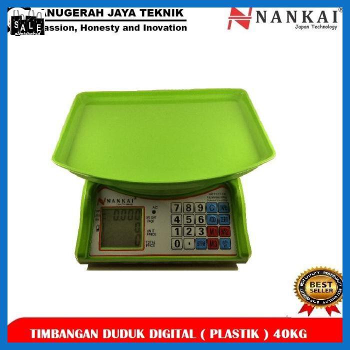 DAPURTIMB- TIMBANGAN DUDUK DIGITAL / BUAH 40KG / 40 KG PVC - NANKAI ART 177 - 16 -ORI.