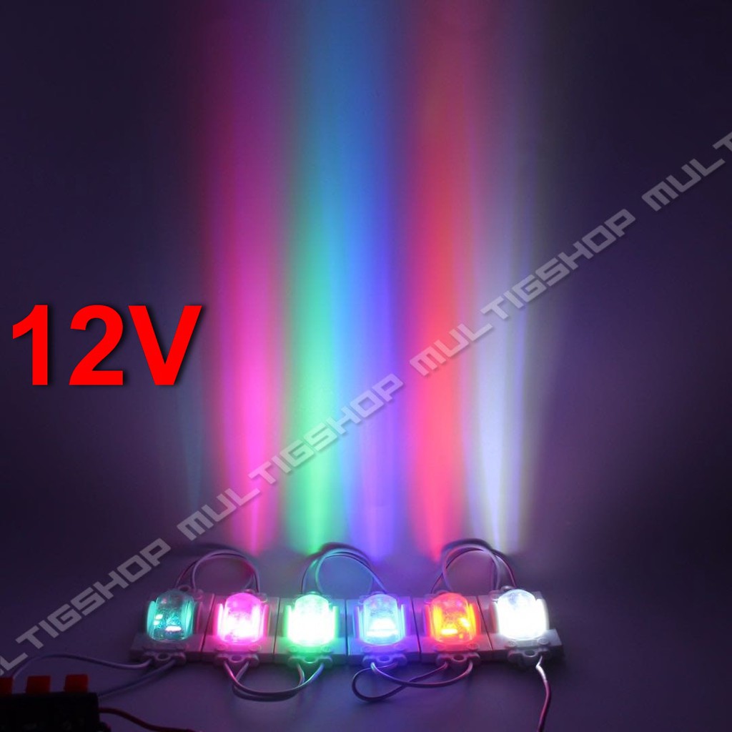 100Pcs Modul LED Alis Roda 2835 Tipe 5830 12V - Pink Icy Blue