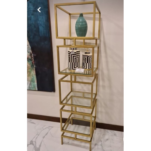 RAK PAJANGAN SHOWCASE MINIMALIS LEMARI PAJANGAN MINIMALIS BESI INDUSTRIAL CUSTOM