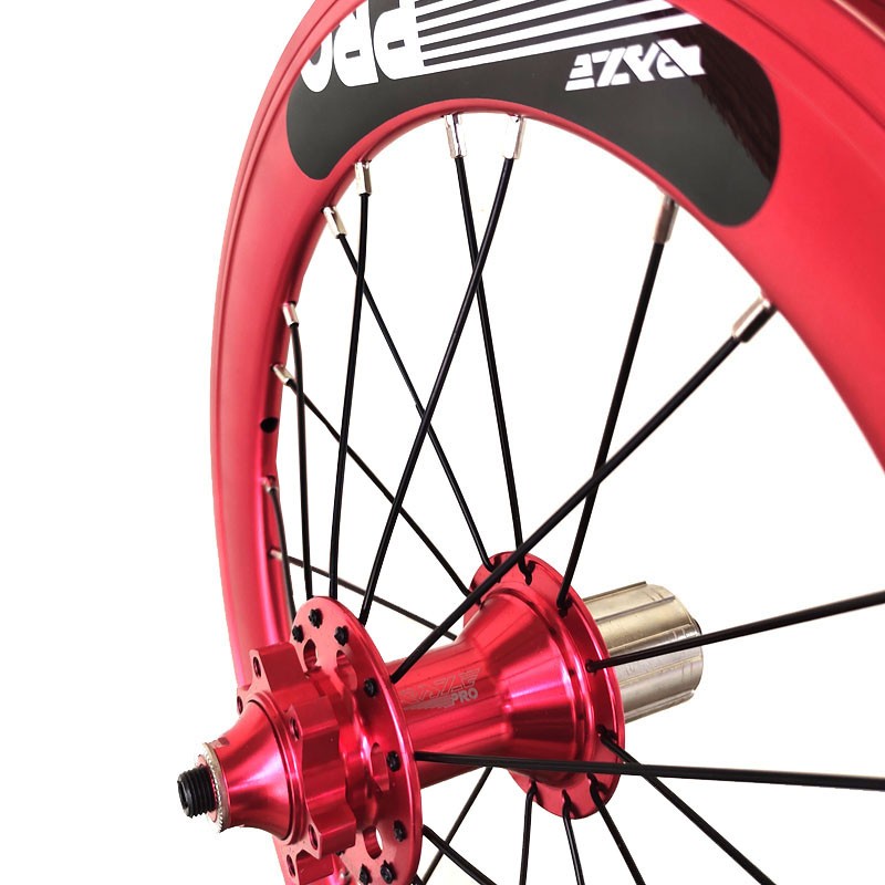 Raze Pro Wheelset Velg Rim SELI 16 inch Plus ETRO 349 Disc 24 20H RED