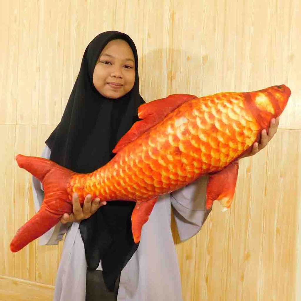 bantal ikan mas full printing jumbo