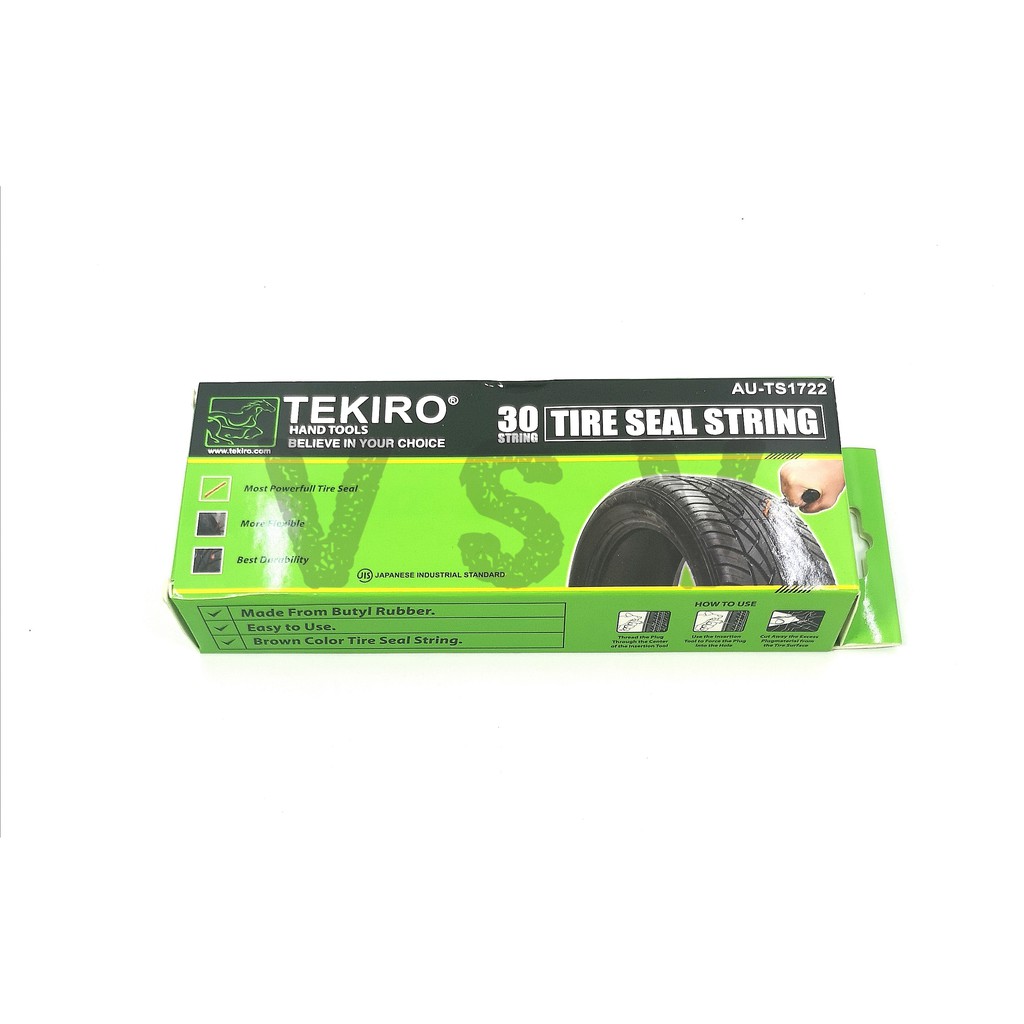 Karet Tambal ban Tubles Tire seal string merk Tekiro  ban tubles 30 pcs Tekiro