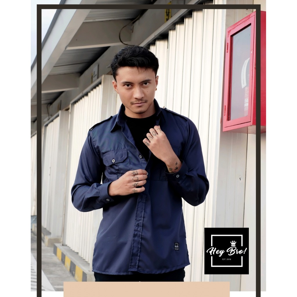 Kemeja lengan panjang laki-laki/ Heybro male shirt