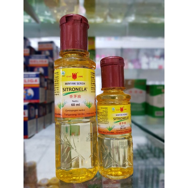 Minyak Sereh Sitronela 30-60ml / Mencegah Gigitan Nyamuk / Meredakan Gatal-gatal Gigitan Nyamuk
