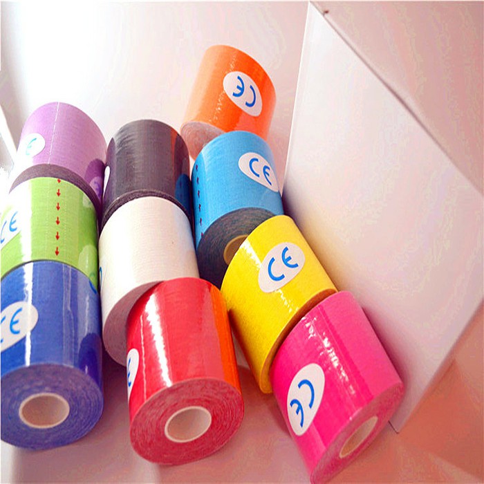 TERLARIS Kinesio Tape 5M Tape Original Therapy Tape  5CM X 5CM warna random opp