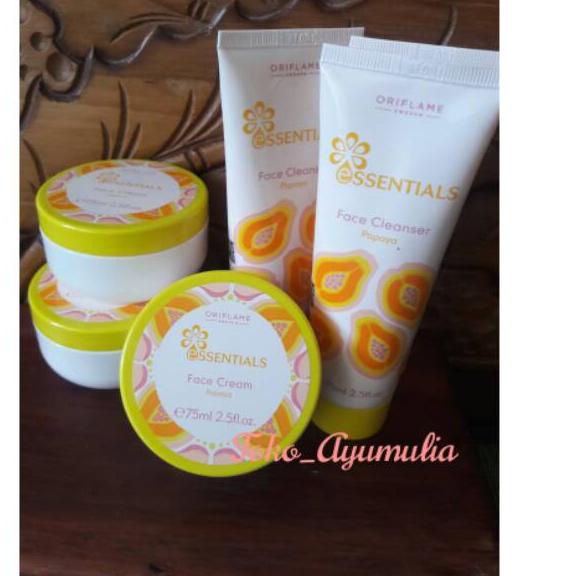 Langsung Beliii.. Essential Pepaya Papaya Face cream dan Clenser