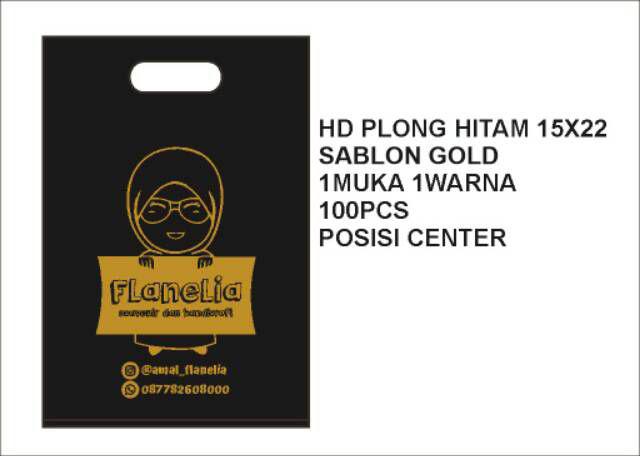 Plastik Hd Plong 15x22 Plus Sablon