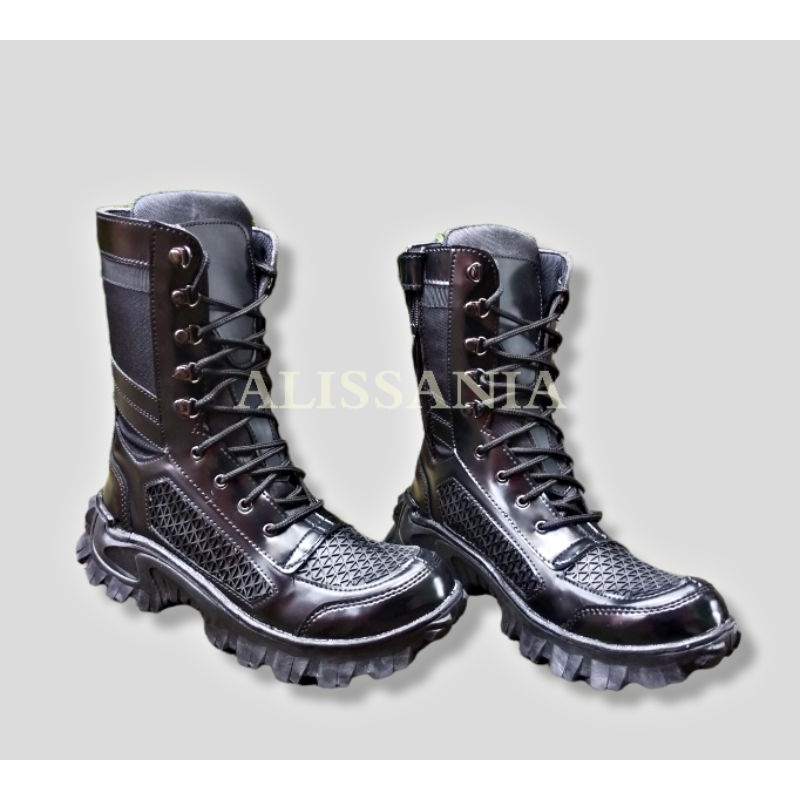 SEPATU SAFETY PDL  PRIA TACTICAL RESLETING UJUNG BESI TNI/POLRI/SECURITY