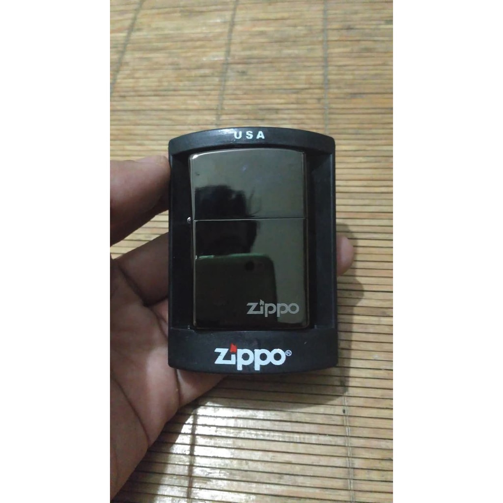 terbaru Zippo Black Ice - Lighter - Korek Api - Zippo - Hitam