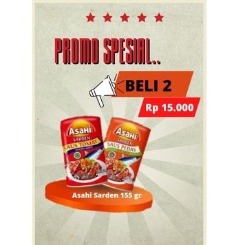 

Promo!!Asahi Sarden 155gr