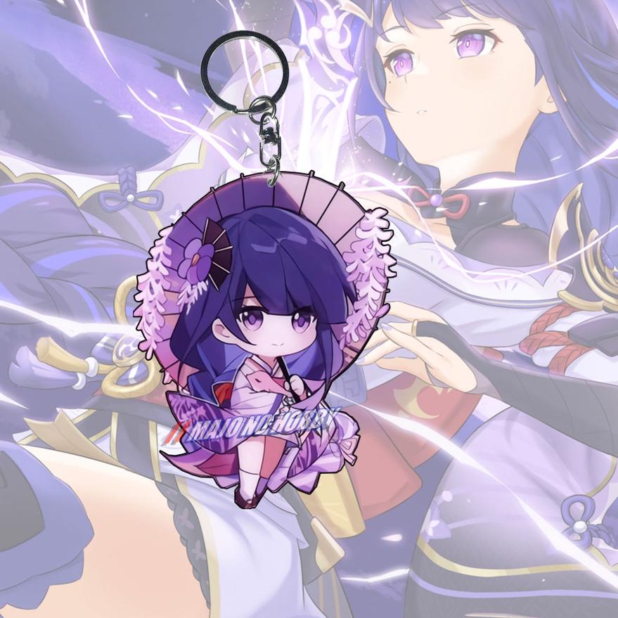 Mall✨ Gantungan Kunci Genshin Impact Raiden Shogun - Key Chain - Souvenir - Anime - Ganci - Ganci An