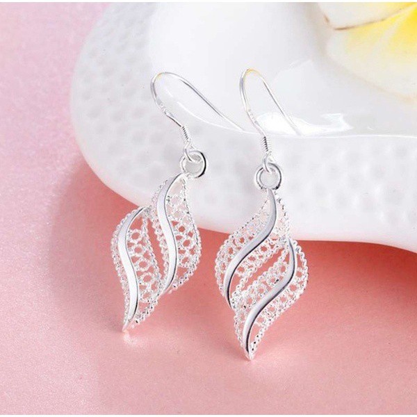50 buah desain perak Italia 925 anting-anting wanita asli Korea fashion perhiasan anting[tidak mudah luntur] [tidak alergi]-16