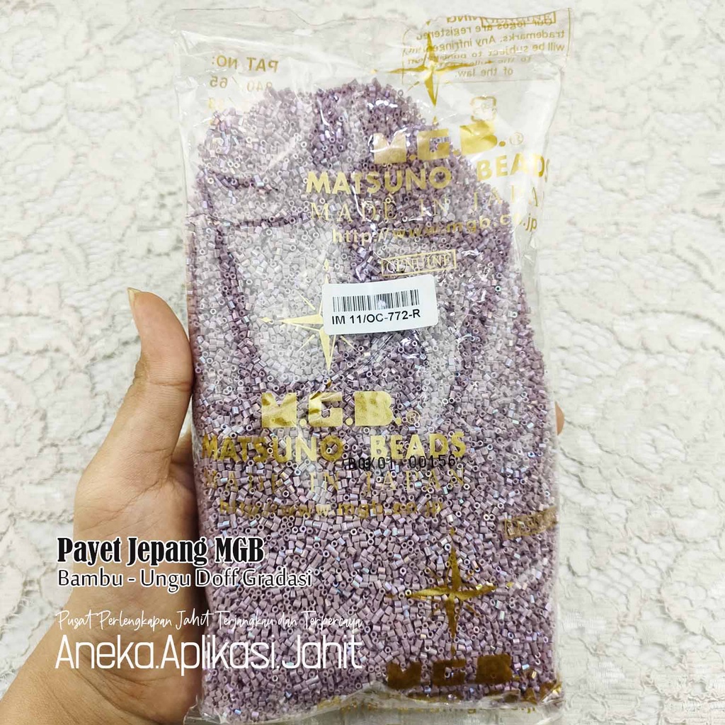 50 GRAM PAYET JEPANG MGB BAMBU PASIR 772R UNGU DOFF GRADASI