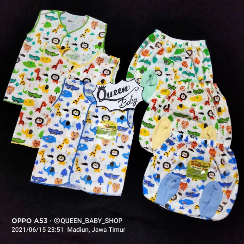 K-TNA SNI 3 Setelan MOTIF Baju Kutung Celana Pop Newborn Setelan Bayi Perlengkapan bayi