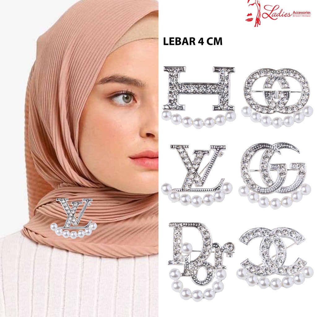 Bros / Hijab / Krudung / Blazer / Kemeja / Kebaya / Pin Hijab / 6 Model Mutiara Bawah ( BC13 )