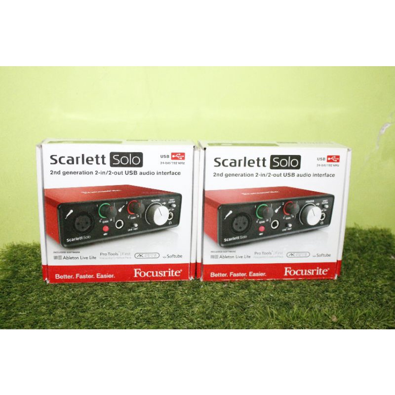 Focusrite Scarlett Solo 2nd gen Generasi 2 Fullset Mulus Like New Normal Jaya
