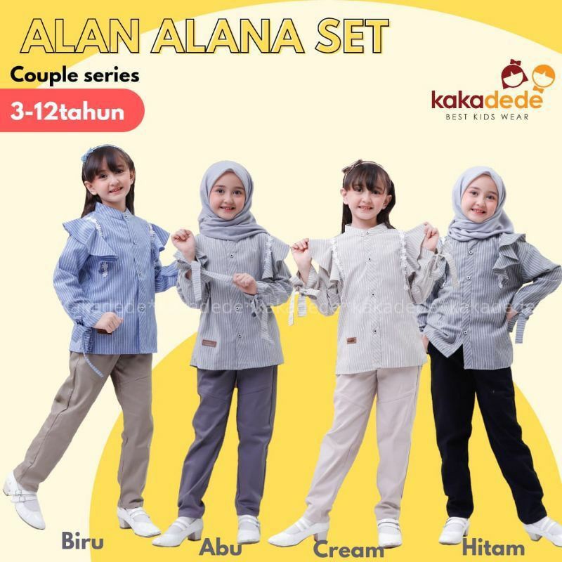 Set Alan dan Alana Setelan Couple Kakadede Setelan Couple Keren Setelan Kakadede Branded Setelan Couple Keren 4-12 tahun-8