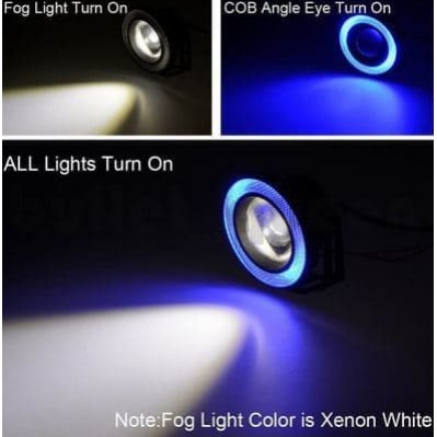 Lampu LED FOGLAMP ANGEL EYES 89MM universal eye warna ring Mobil 3 inch lampu kabut