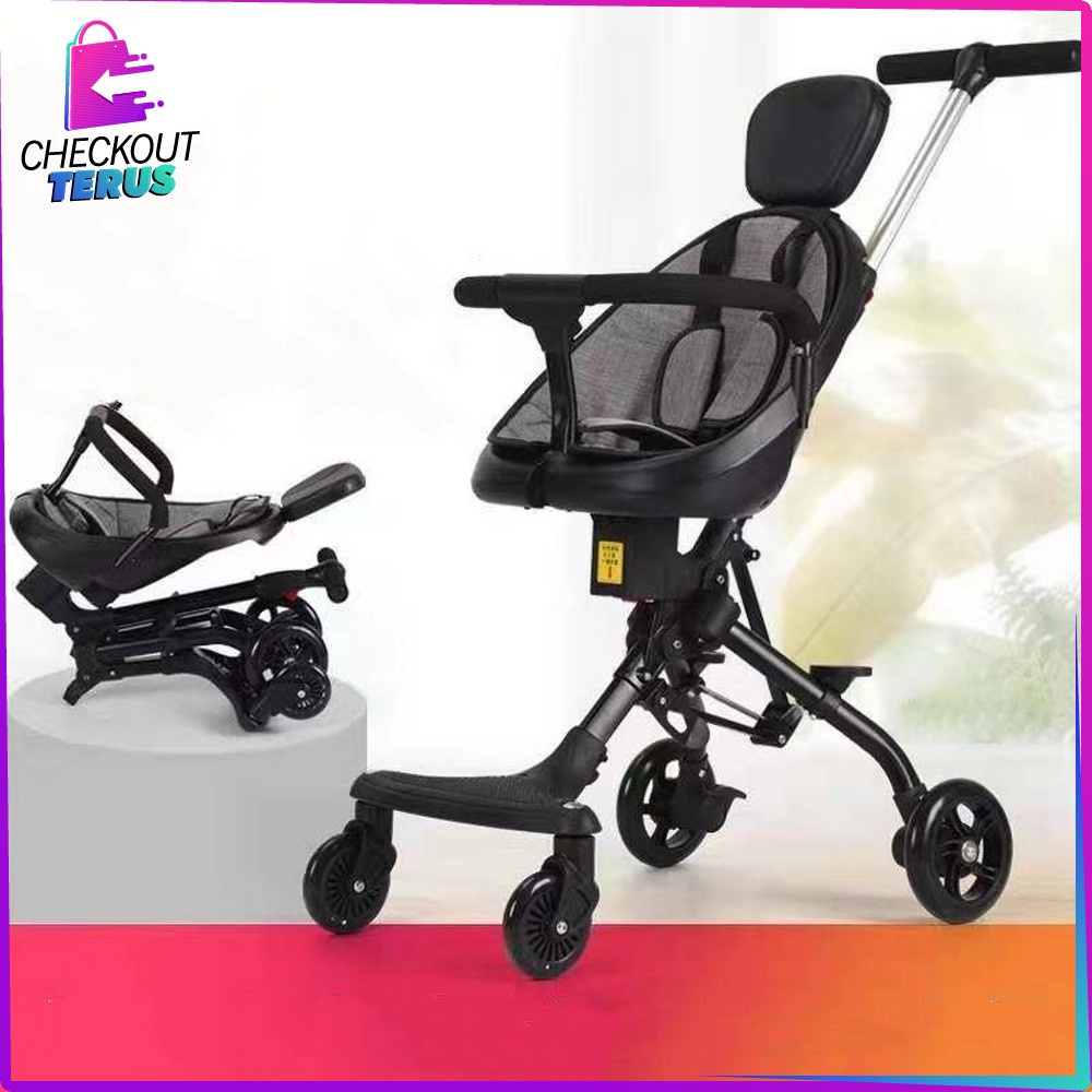 CT C228 Magic Stroller Bayi Roda 4 Impor Kereta Dorong Bayi Stroler Kereta Anak Bayi Praktis Untuk Berpergian