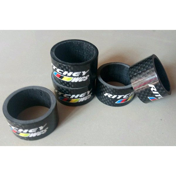 Spacer Carbon 20mm Head Tube Headset Penutup Fork Ritchey Carbon Sepeda MTB Road Fixie Berkualitas